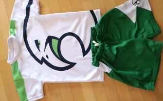 Strój sportowy piłkarski Orlik Myślenicena 7 latka