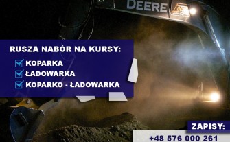 Kurs koparka, koparkoładowarka, ładowarka