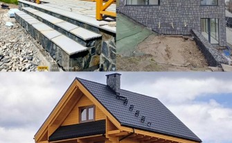 Ogrodzenia z kamienia elewację mury . Usługi kamieniarskie .uklad