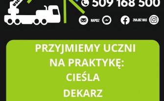 Praktyki na budowę Dekarz Cieśla Blacharz, budowlane