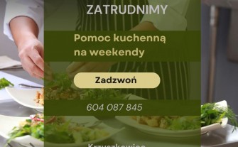 Pomoc kuchenną na weekendy