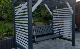 Pergola z huśtawką