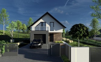 Widokowe osiedle 3 domów w Stojowicach. 9-12 ar