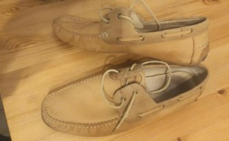 Mokasyny Męskie ŻEGLARSKIE Miodowe