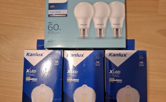 5 żarówek led philips i kanlux