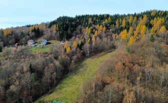 Widokowa działka budowlana 1,3 ha w Pcimiu