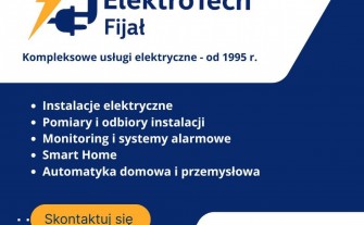 ElektroTech Fijał – usługi elektryczne | Myślenice i okolice