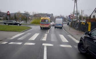 Myślenice. Nie zatrzymał się na czas. Potrącił kobietę na pasach