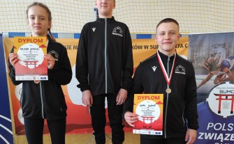 Dwa srebrne medale zawodników Dalinu w mistrzostwach młodzików w sumo