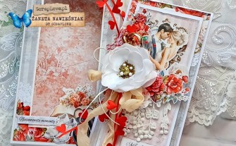 Ślub, kartka ręcznie robiona, pamiątka ślubna