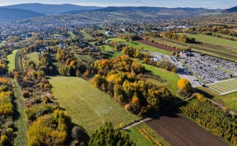 Działka inwestycyjna pod zabudowę usługową - Myślenice.