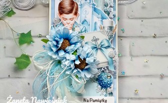 Kartka komunijna, komunia Święta