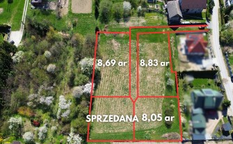 Widokowe działki - Zasań, gmina Myślenice