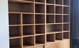 Biblioteczka 200 cm ~~ fornir dąb ~~ Regał książki sprzęt audio