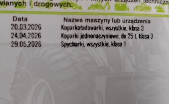 Szukam pracy na koparce.